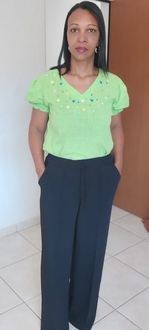 Blusa detalhe strass
